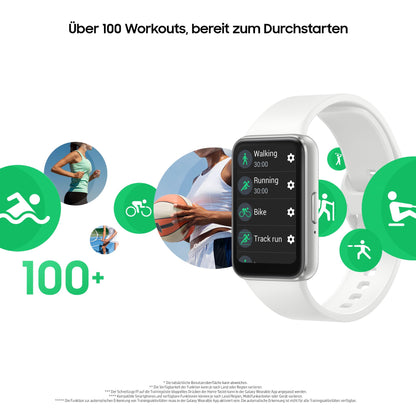 Samsung Galaxy Fit3 Smartwatch, Fitness-Tracker, Silber