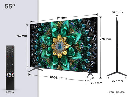 TCL 55Q6C Fernseher - 55 Zoll QLED Mini LED 4K Smart TV