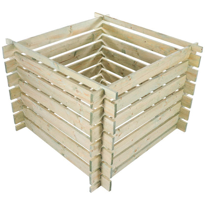 BELKO Holzkomposter 480 l Stecksystem Bausatz kesseldruckimprägniert