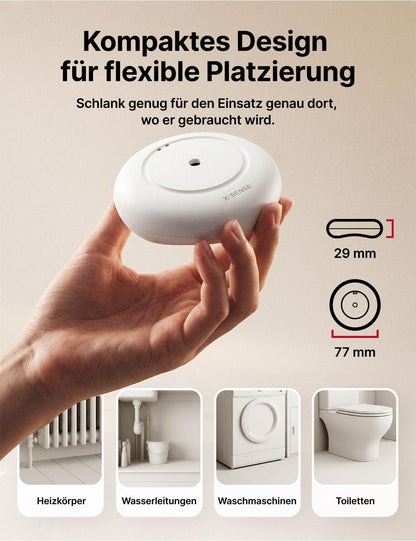 X-Sense Smart Wassermelder SWS55, WLAN Wassersensor mit 110 dB Alarm