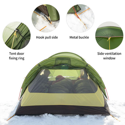 Naturehike Opalus 3 Personen Rucksackzelt 20D Grün