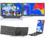 KEFEYA Laptop Bildschirm Erweiterung 14 Zoll FHD 1080P IPS Monitor, faltbar, mit USB-C und HDMI