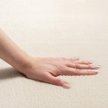 the carpet Relax Felloptik Teppich - Beige 240x340 cm