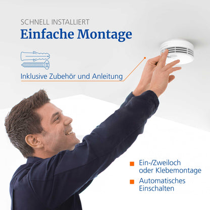 Hekatron Genius Plus Rauchmelder – Testsieger 3er Pack 10J Batterie