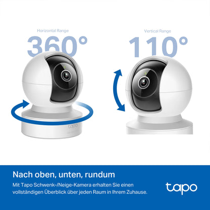 Tapo C232 Überwachungskamera 3K 5MP mit WLAN, Ethernet und Nachtsicht