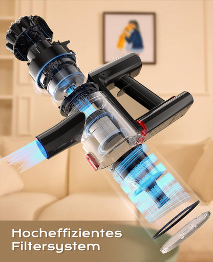 VACTechPro F02 Akku-Staubsauger kabellos 35 kPa 6-in-1 Gold