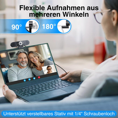EMEEET C980 PRO 4K Konferenz Webcam - 3-in-1 mit Lautsprecher & Mikrofon