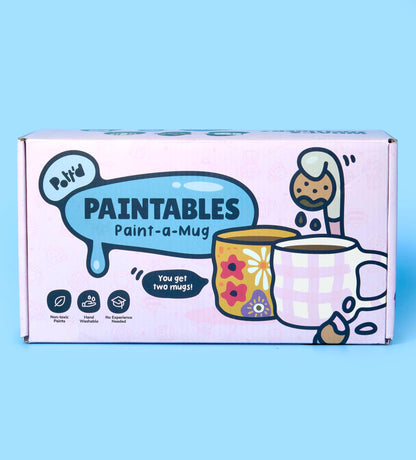Pott'd Paintables Tassen-Malset – Keramik-Tassen zum Bemalen