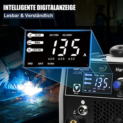 Harukiku 135A Fülldraht Schweissgerät 3-in-1 Ohne Gas Synergisch