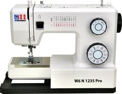 W6 Nähmaschine N 1235 Pro Freiarm mit 24 Stichprogrammen