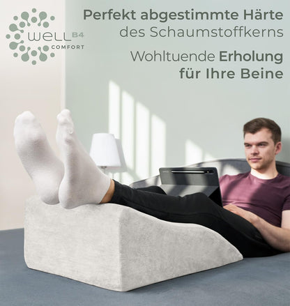 WELL B4 Venenkissen – Ergonomisches Keilkissen zum Beine hochlagern