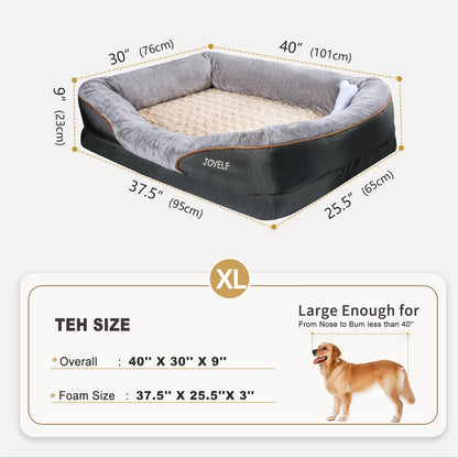 JOYELF Gedächtnisschaum Hundebett & Sofa Orthopädisch - XLarge