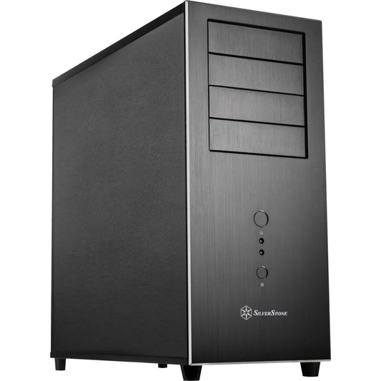 SilverStone Temjin TJ04B-E Midi Tower Gehäuse - Schwarz