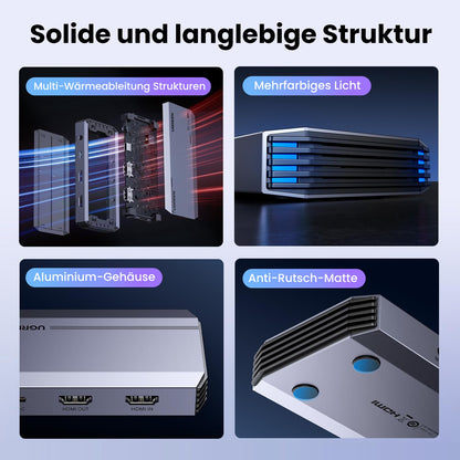 UGREEN Video Capture Card 4K HDMI Aufnahmekarte USB 3.0 mit Loop-Out