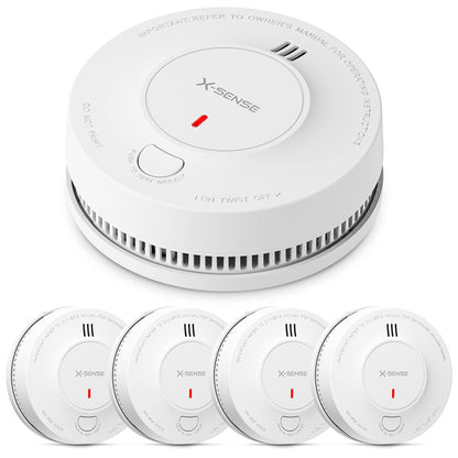 X-Sense Rauchmelder SD2J0AX fotoelektrisch 10 Jahre Batterie 5er-Set