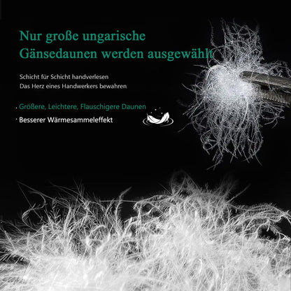 APSMILE Daunendecke Ganzjahr 200x200 – Gänsedaunen Baumwolle
