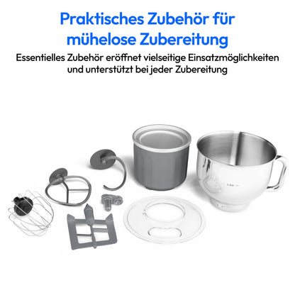MEDION Küchenmaschine MD18420 mit Eisschüssel, 1200 W, schwarz