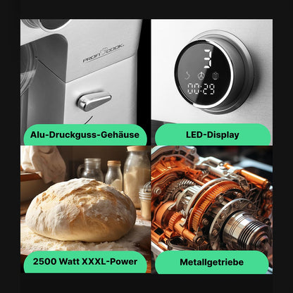 ProfiCook Küchenmaschine PC KM 1254 – 12L Schüssel 2500W