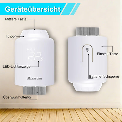 SALCAR TRV603 Smartes Heizkörperthermostat WiFi programmierbar