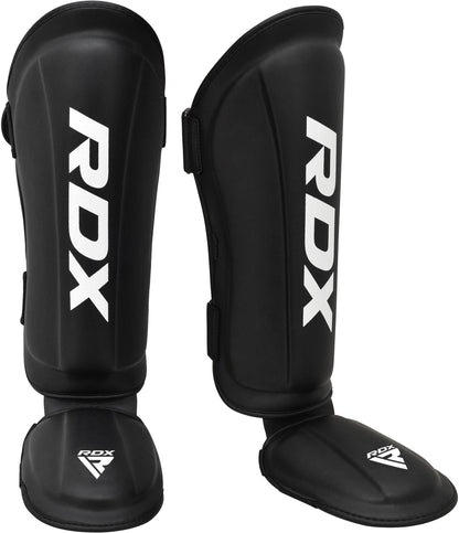 RDX Schienbeinschoner Kickboxen Muay Thai aus Maya Hide Leder mit Klettverschlüssen