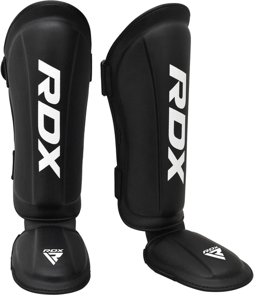 RDX Schienbeinschoner Kickboxen Muay Thai aus Maya Hide Leder mit Klettverschlüssen