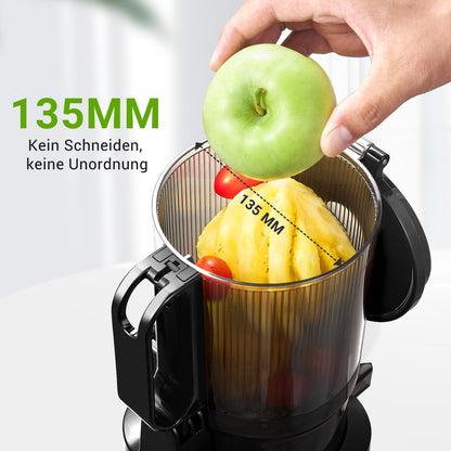AMZCHEF Slow Juicer Entsafter 135MM Öffnung – Grün