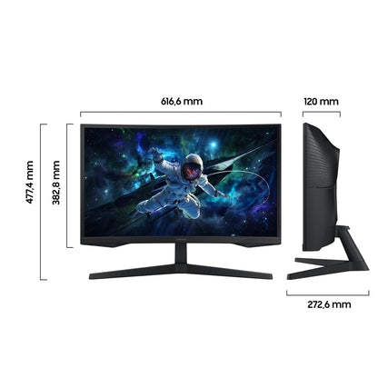 Samsung Odyssey G55C Curved Gaming Monitor - 27 Zoll WQHD 165Hz