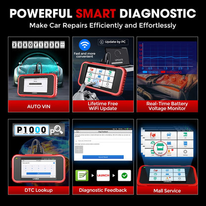 LAUNCH CRP129E Kfz Diagnosegerät – 4 Systeme, 5 Funktionen