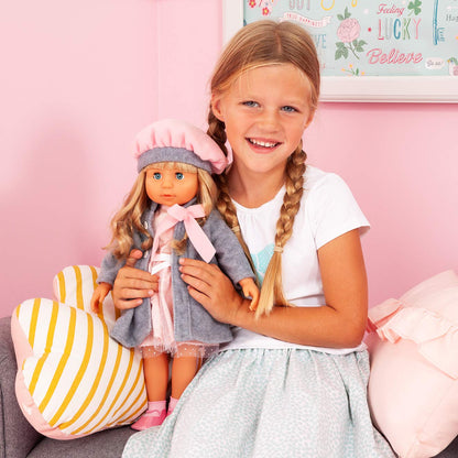 Bayer Design Funktionspuppe Charlene mit Haaren und Schlafaugen, 46 cm
