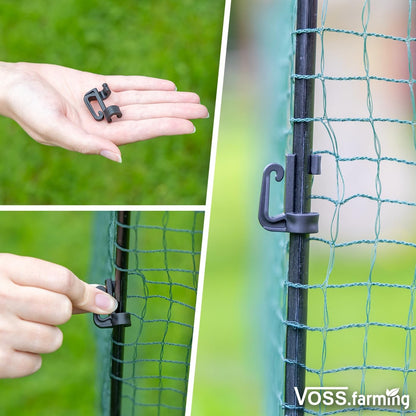 VOSS.farming Begrenzungszaun Classic ohne Strom, 15 m, 90 cm, grün