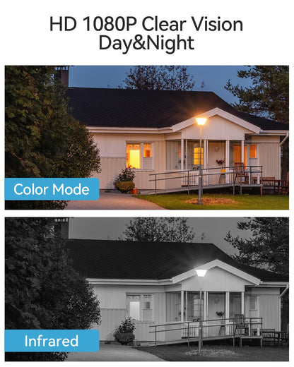 TMEZON WLAN IP 1080P Video Türsprechanlage 2-Familienhaus - 7'' Touch