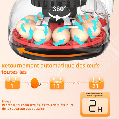 SUBOSI Brutautomat HN061 – vollautomatischer Inkubator für 12 Eier