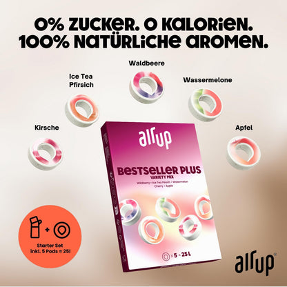 air up Twist Pro Trinkflasche Starter Set 600 ml mit 5 Pods