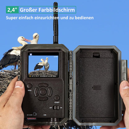 GardePro E6 Wildkamera – 48MP, WLAN, No Glow Nachtsicht