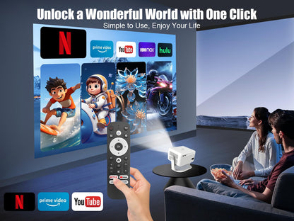 Smart Beamer L018 NTV - Android 13 4K Tragbarer Projektor