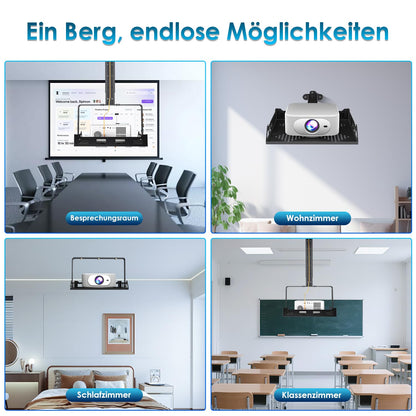Salange Beamer Deckenhalterung, höhenverstellbar, bis 10 kg, Schwarz