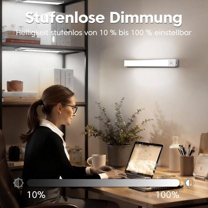 FILIYANO LED Schrankbeleuchtung mit Bewegungsmelder, 30 cm, 3er-Set