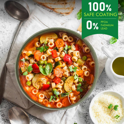 Kitchen Academy Topfset 12tlg Antihaft-Kochgeschirr Set - Grün