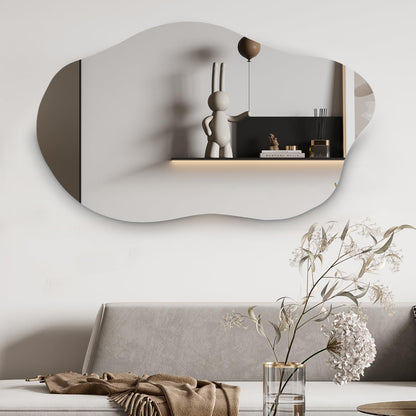 Muzilife Asymmetrischer Wandspiegel Rahmenlos 50x85cm