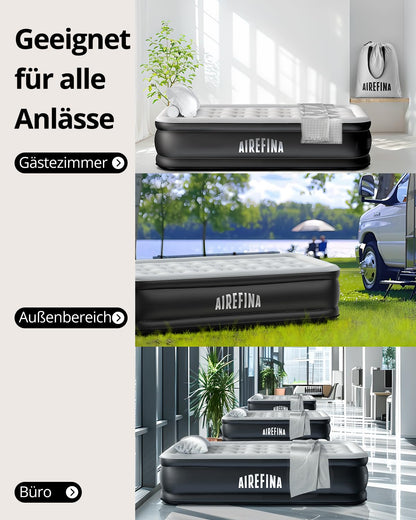 Airefina Luftbett Gästebett mit Pumpe – 1 Person, 99x190cm