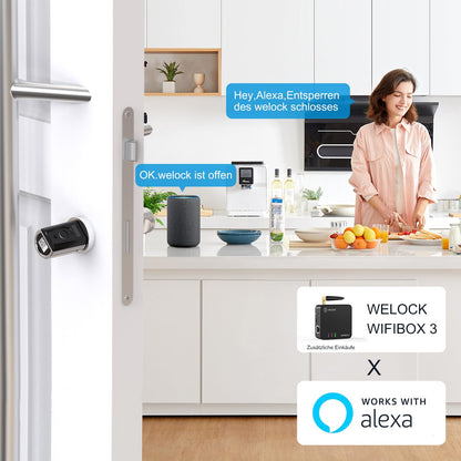 WELOCK Touch41 Fingerabdruck Türschloss IP65 - Verstellbar
