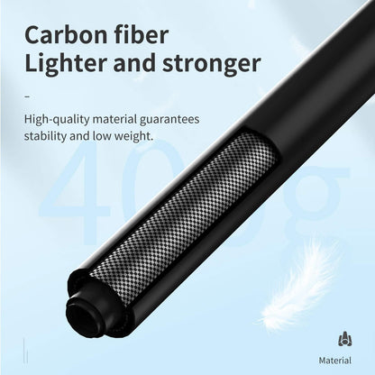 TELESIN 3M Kohlefaser Selfie Stick – Extra Lang Unsichtbar