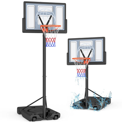 Yohood Basketballständer Outdoor – Höhenverstellbar, 111x72cm Rückwand