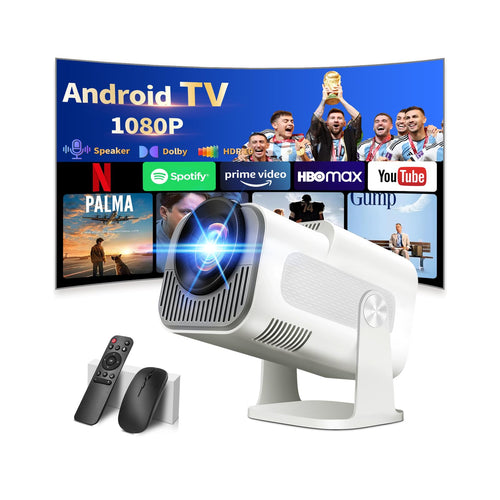 Smart Mini Beamer 4K Full HD Android Projektor – Weiss