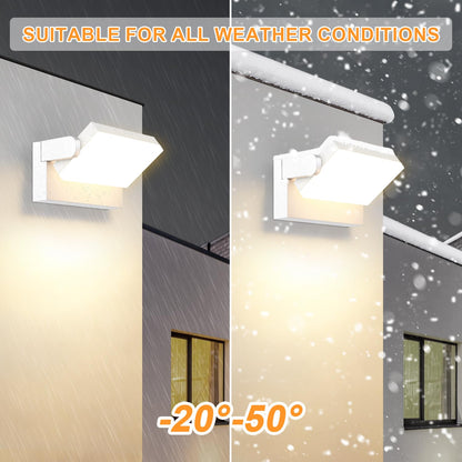 ledmo 60W LED Wandleuchte aussen schwenkbar IP65 - Warmweiss