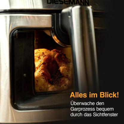 DIESEMANN Heissluftfritteuse XXL 7,3L – 2 Heizelemente