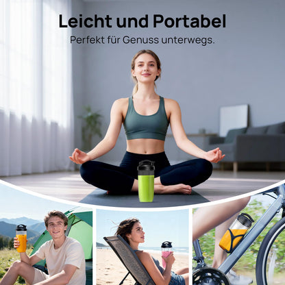 Ganiza Smoothie Maker CB08, 900 W Mini-Standmixer mit 3 To-Go-Bechern