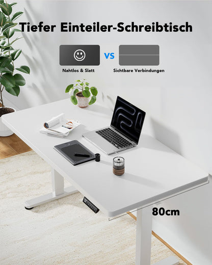 HUANUO Steh-Sitz-Schreibtisch Elektrisch Höhenverstellbar 160x80 cm