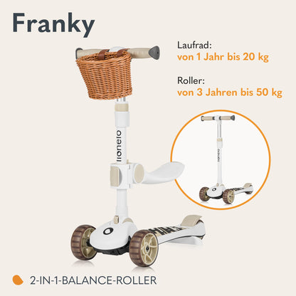 LIONELO Franky 2-in-1 Kinder Balance-Roller & Laufrad