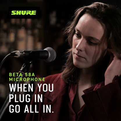 Shure BETA 58A Dynamisches Gesangsmikrofon Bühne Studio